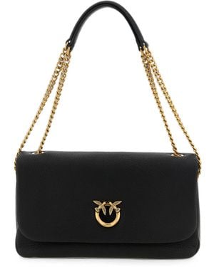 Pinko Borsa Click Soft Horizontal Chain Nera - Black