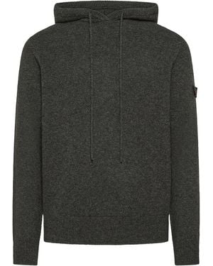 Peuterey Wool-Blend Hooded Sweater - Green