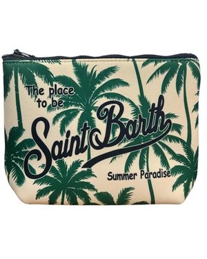MC2 Saint Barth Pochette Aline Palms - Green