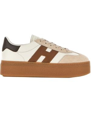 Hogan Trainers Cool Avorio//Marrone - Brown