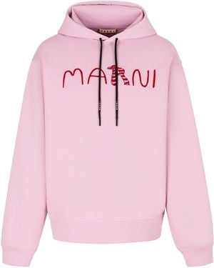 Marni Quartz Cotton Sweatshirt - Pink