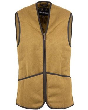 Barbour Gilet Warm Pile Zip - Metallic