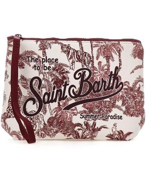 MC2 Saint Barth Pochette Aline Jungle Oceania - White