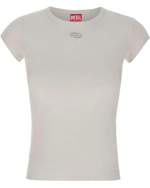 DIESEL Slim Fit Round Neck Tee - Grey