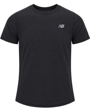 New Balance T-Shirt Rc Essential Heather - Black