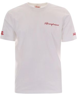 MC2 Saint Barth T-Shirt Abbronzatissimo - White