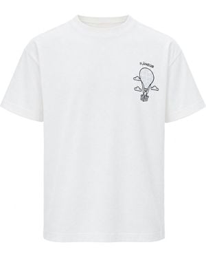 flâneur T-Shirt Stampa - White