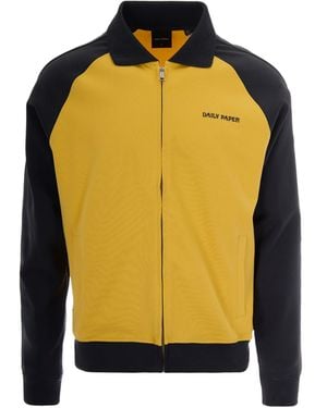 Daily Paper Felpa Colour Blocking - Yellow