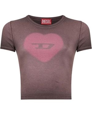 DIESEL T-Shirt T-Ele Coffee - Purple