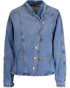 Isabel Marant Double-Breasted Denim Jacket - Blue