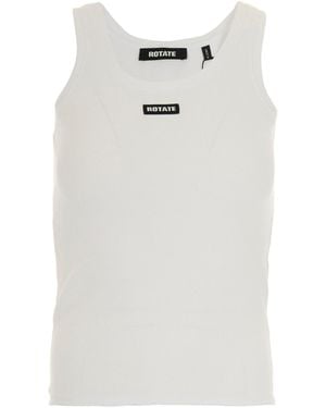 ROTATE BIRGER CHRISTENSEN Canotta Basic Bianca - White