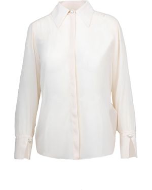 Liu Jo Camicia Con Perle Avorio - White
