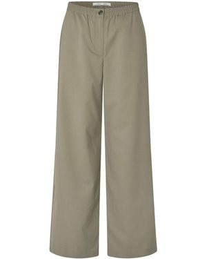 Samsøe & Samsøe Pantalone Satova Overland Trek Melange - Green