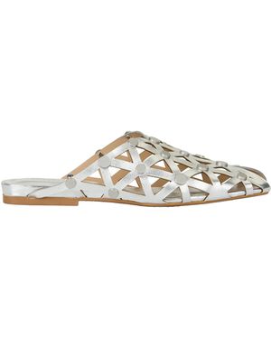 Ash Slippers Bone Leather - White