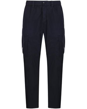 C.P. Company Pantalone Lens Cargo Total Eclipse - Blue