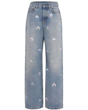 Fiorucci Jeans Poodle Print Light - Blue