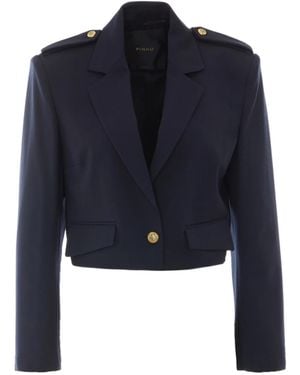 Pinko Blazer Manna Blu Marino Cupo - Blue