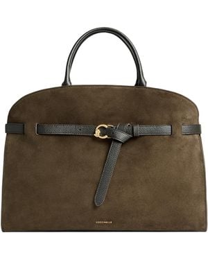 Coccinelle Borsa Sabine Suede Fango - Brown