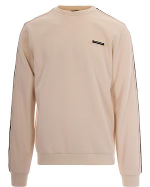 EA7 Felpa Logo Interlock Fog - Natural