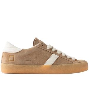 Date Trainers Hill Low Suede Camel - Brown
