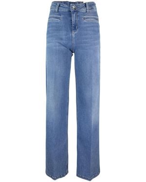 Liu Jo Jeans Flare A Vita Alta Blu - Blue