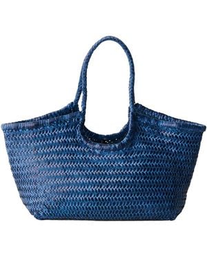 Dragon Diffusion Borsa Nantucket Basket Big Marine - Blue