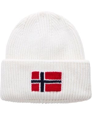 Napapijri Berretto F-Evei Panna - White