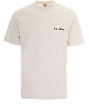 Filson T-Shirt Scenic Graphic Basswood - White