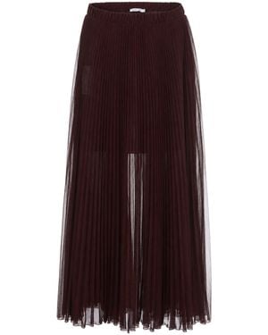Patrizia Pepe Gonna Plissé Wood - Purple