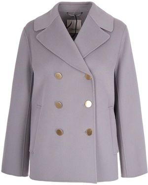 Max Mara Cappotto Margot Avio - Purple