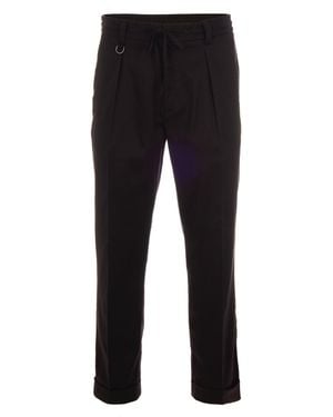 Paolo Pecora Pantalone Jogger Marrone - Black