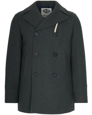Camplin Cappotto Peacot Verde - Black