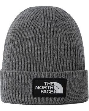 The North Face Berretto Con Logo Box Grigio - Grey