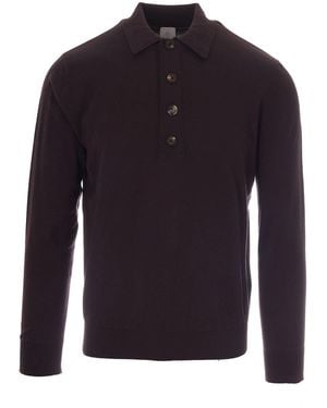 Eleventy Polo Regular Bordeaux - Blu