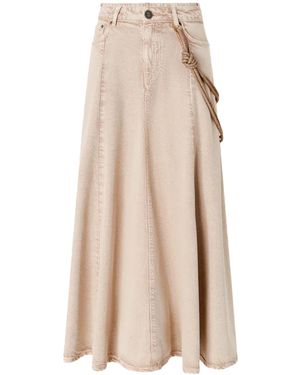Pinko Denim Skirt - Natural