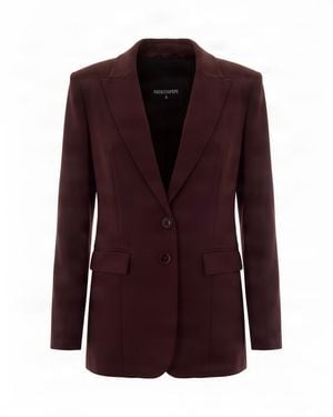 Patrizia Pepe Blazern Fluido Wood - Purple