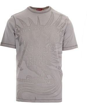 DIESEL T-Shirt Rawjust Medium - Gray
