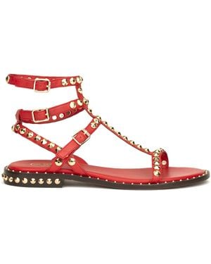 Ash Sandalo Gioca Aura Con Borchie - Rosso