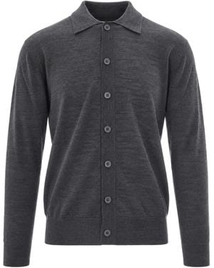 Paolo Pecora Camicia Grigio Melange - Blue