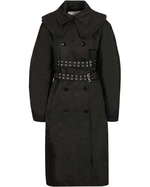 Ganni Chic Mini Coat For - Black