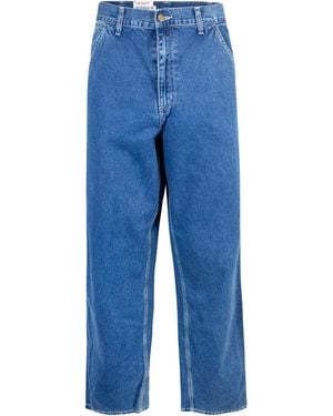 Carhartt Jeans Semplice Pant Stone Lavata - Blu