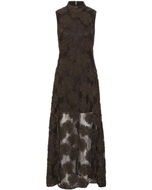 ROTATE BIRGER CHRISTENSEN Maxi Abito 3D Flower Molè - Multicolour