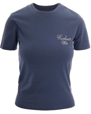 Carhartt T-Shirt Gracious Shady - Blue