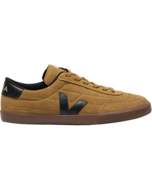 Veja Suede Low-Top Trainers - Brown