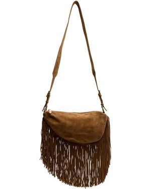 Ash Borsa Astrid Fringes Cachemere Mink - Brown