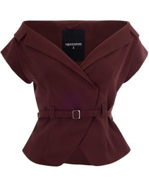 Patrizia Pepe Chic Utility Jacket For - Purple