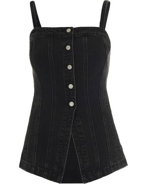 Levi's Top Tailored Bustier Nero - Black