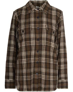 P.A.R.O.S.H. Camicia Con Fantasia Tartan Marrone - Brown