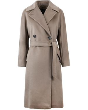 Weekend by Maxmara Cappotto Resina Marrone - Natural