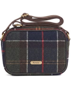 Barbour Borsa Contin Mini Crossbody Classic Tartan - Black